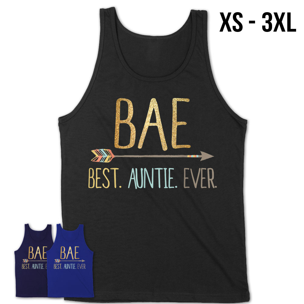 Gold Funny Bae Shirt Best Auntie Ever Shirt – Teezou Store