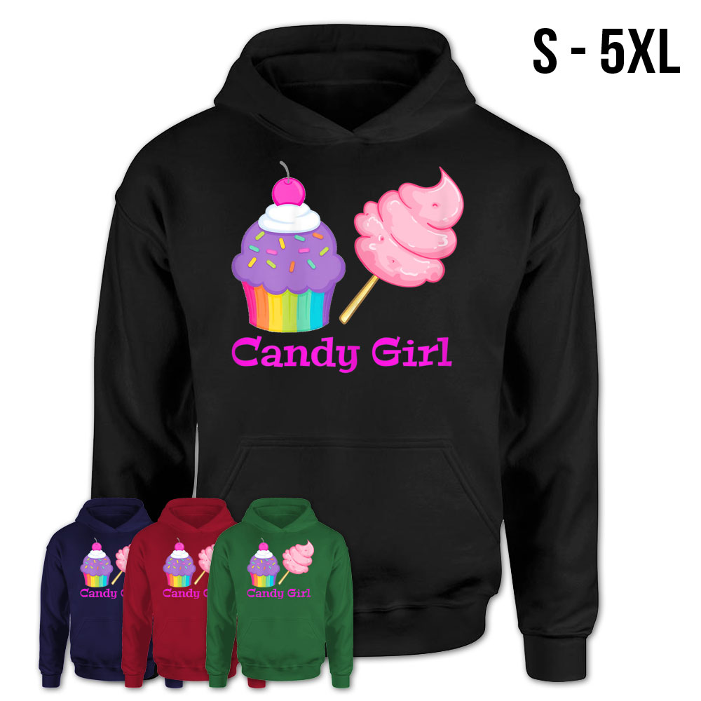 Candy Girl Cupcake And Cotton Candy T-Shirt For Kids T-Shirt – Teezou Store