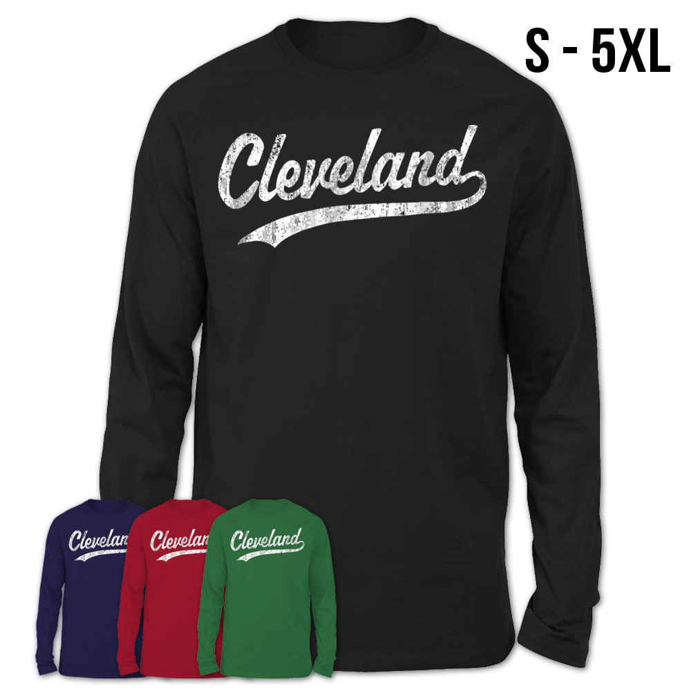 Cleveland OH T-Shirt Vintage Baseball Sports Script T-Shirt
