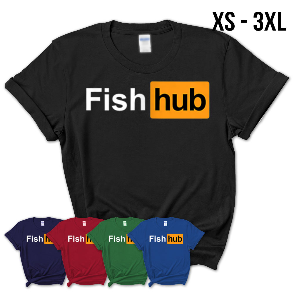 Fish Hub Fishing Tshirt Ocean Lake Fisherman Tee Shirt – Teezou Store