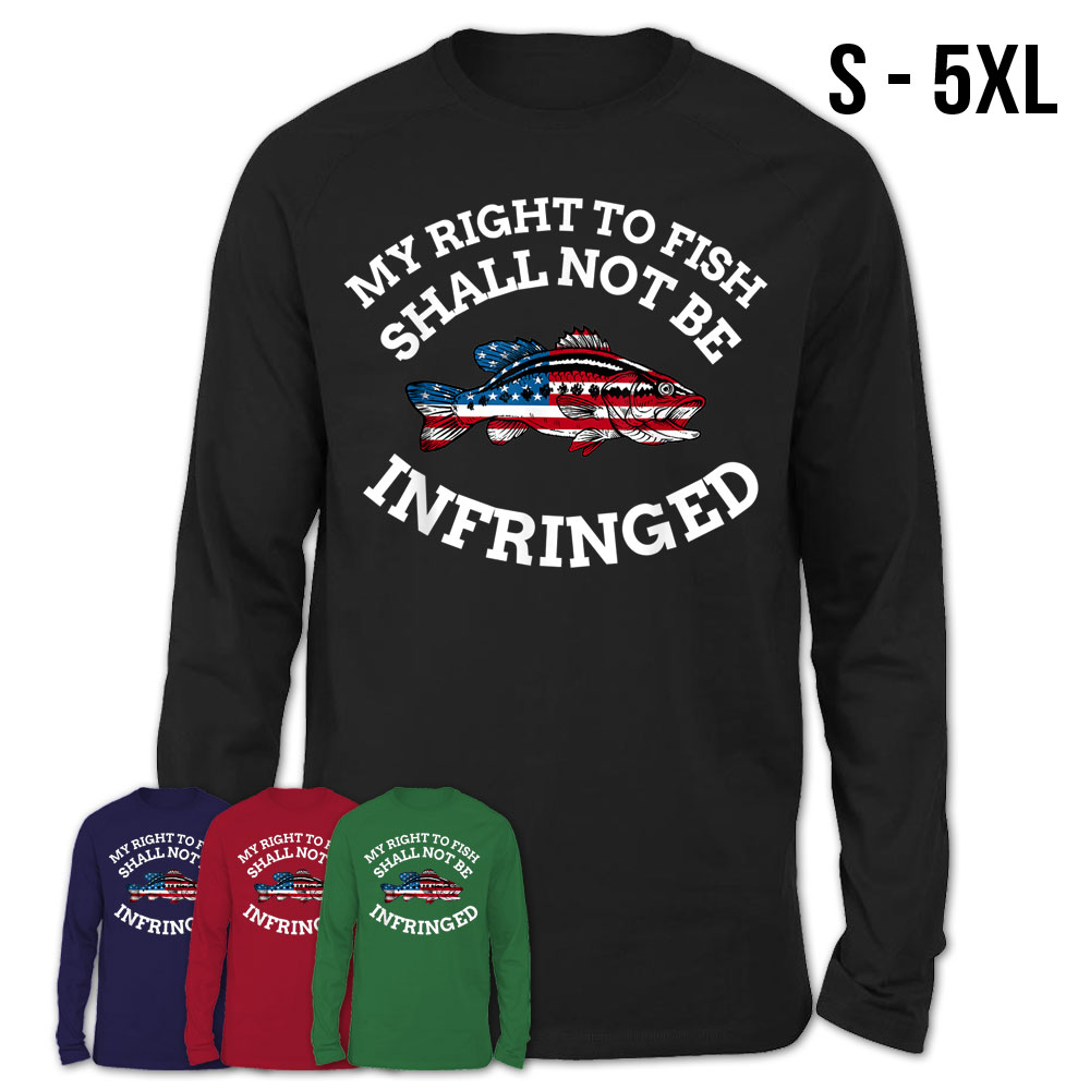 4Th Of July Fishing American Flag My Right To Fish T-Shirt – Teezou Store