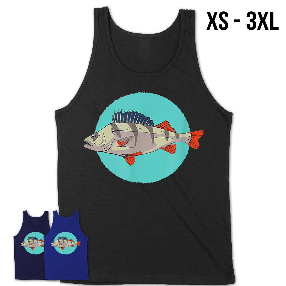 Cool Fish Fishing Fisherman Tee Aquarium Perch Fish T-Shirt – Teezou Store