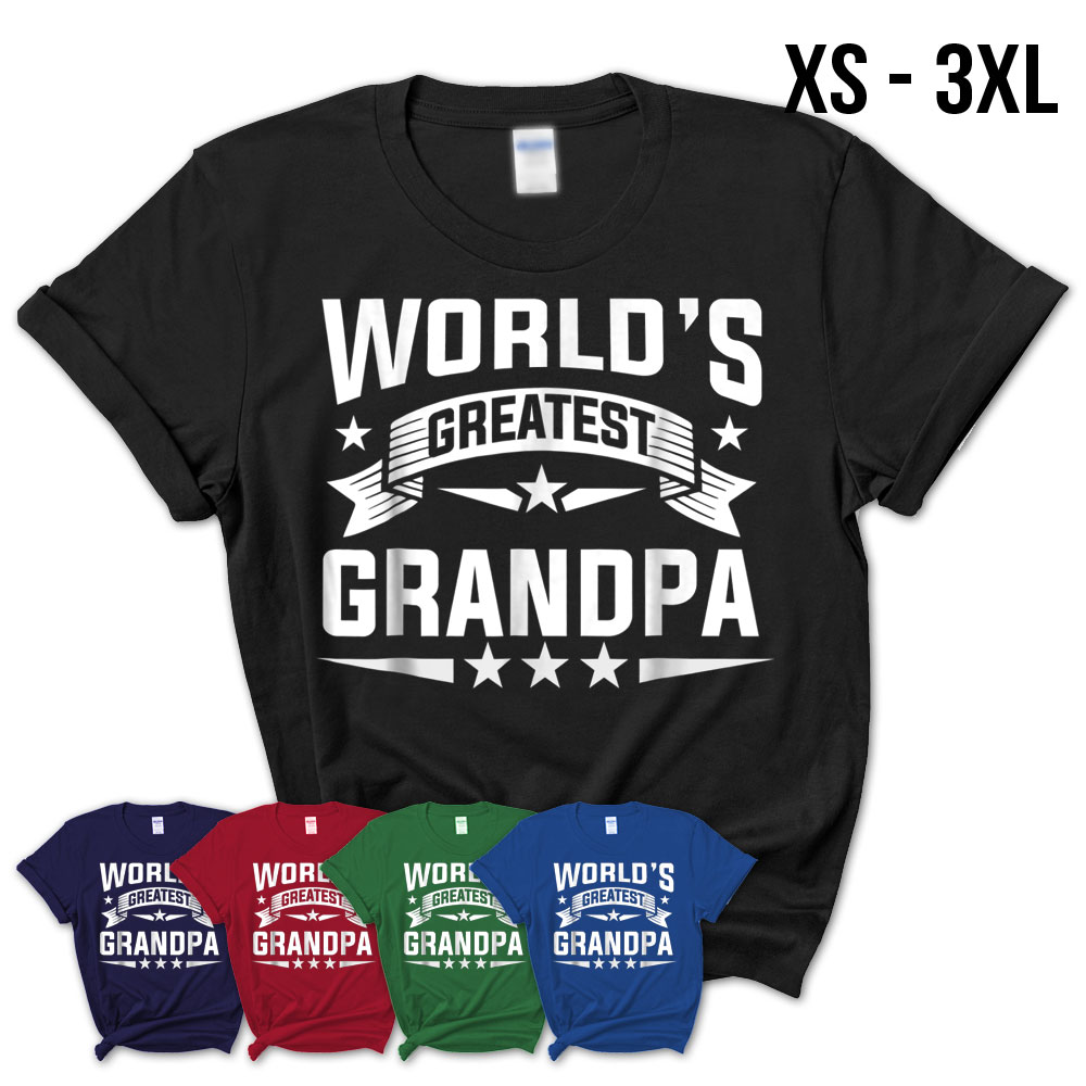 World'S Greatest Grandpa Shirt For Mens – Teezou Store
