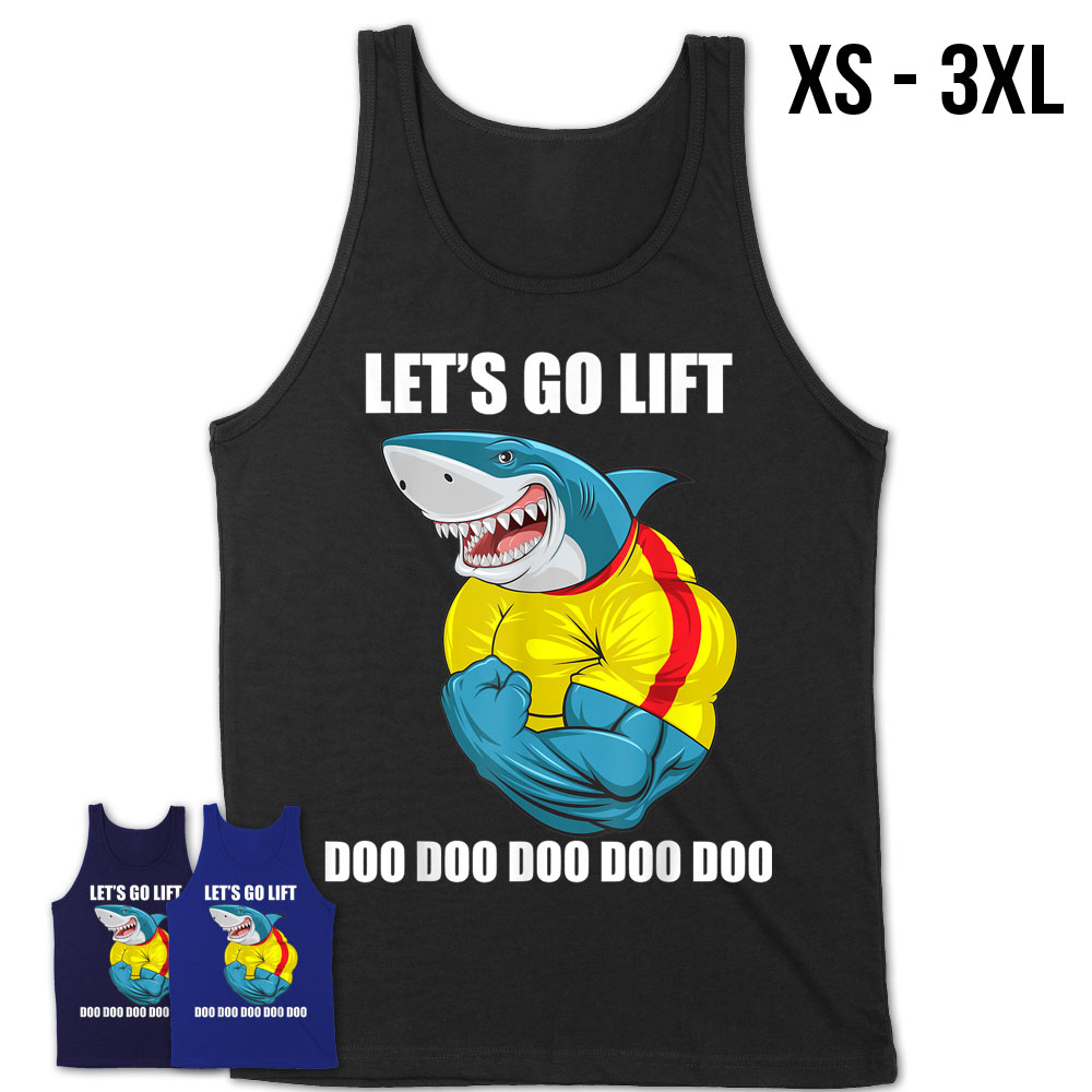 Funny Bodybuilding Weight Lifting Gym Lift Shark Doo T-Shirt – Teezou Store