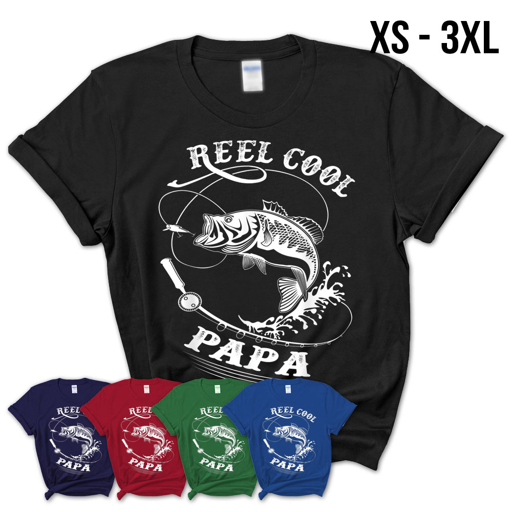 Reel Cool Papa T-Shirt For Fishing Nature Lovers – Teezou Store