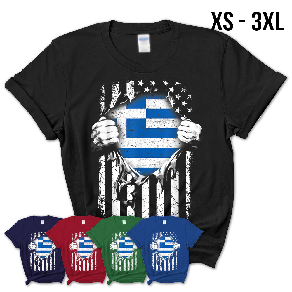 Matematisk Egen Emigrere Super Greece Hearts American Patriot Flag Greek Tshirt – Teezou Store
