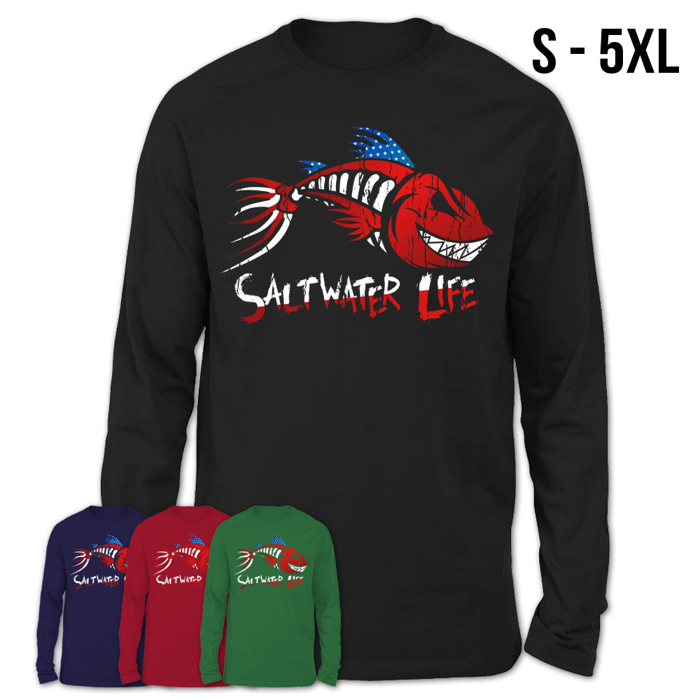 Saltwater Life T-Shirt Fisherman Fishing Shirts – Teezou Store