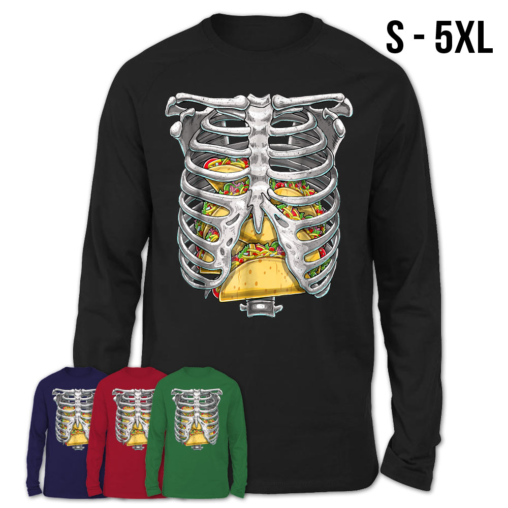 Costume Skeleton Shirt Unisex Skeleton T-shirt Halloween 