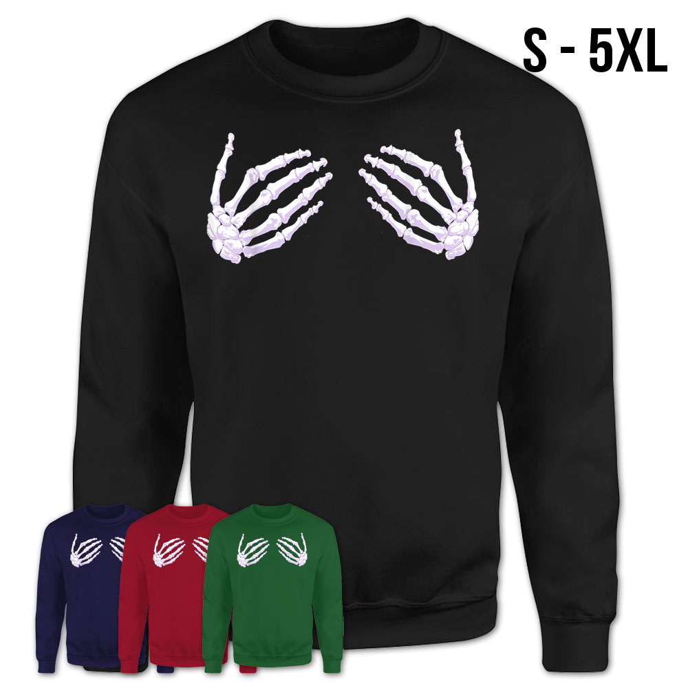 Skeleton Hand Shirt - Skeleton Hand Bra Halloween shirt T-Shirt