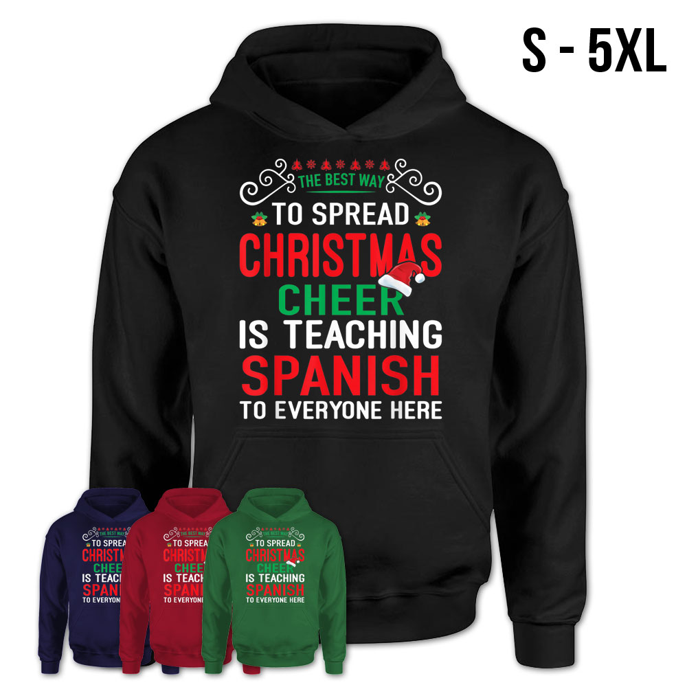 Spanish Teacher Christmas Gift Design T-Shirt – Store