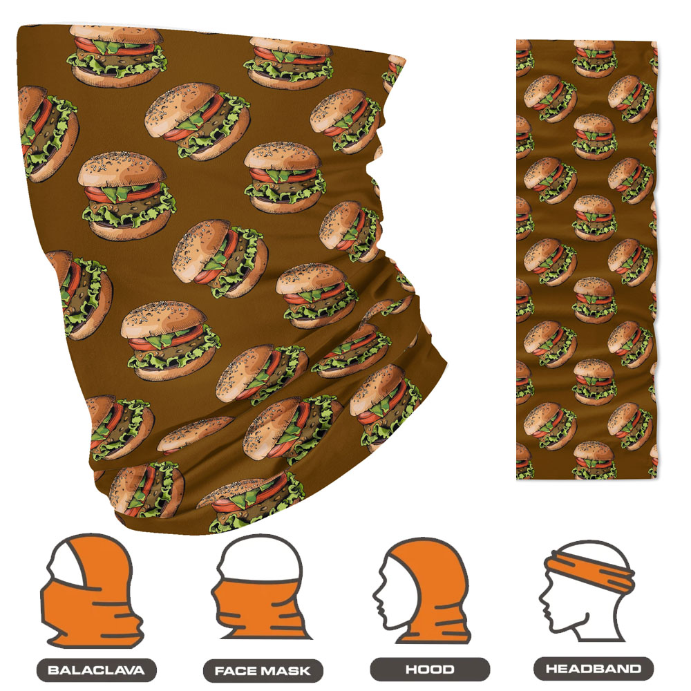 Protect Yourself with This Gear, Multi-Functional, Burgers Pattern