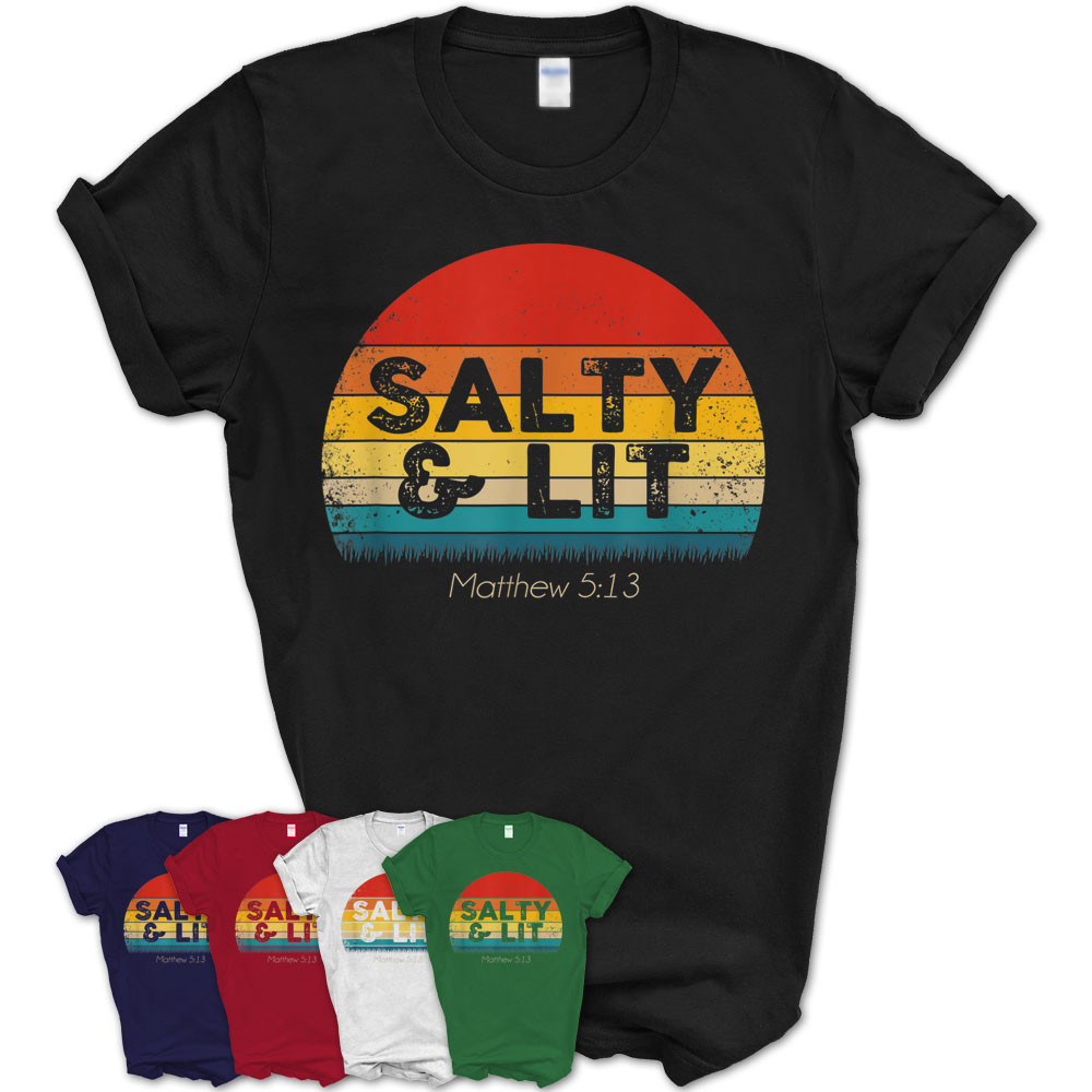 fordel Mark Alcatraz Island Funny Christian T Shirt Salty & Lit Gift – Teezou Store