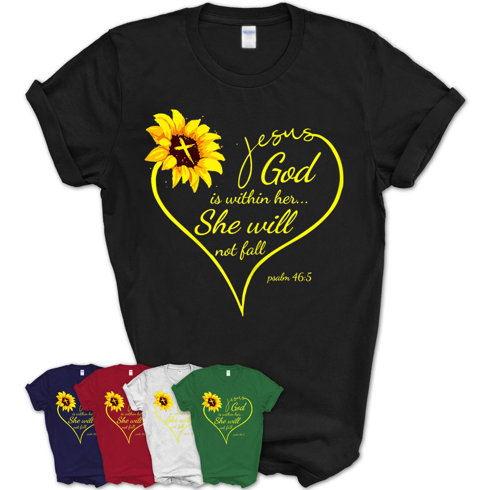 Sunflower Jesus Shirt Tee Gifts God Bible Verse T-Shirt – Teezou Store